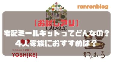 【お試しアリ】宅配ミールキットってどんなの？4人家族におすすめは？